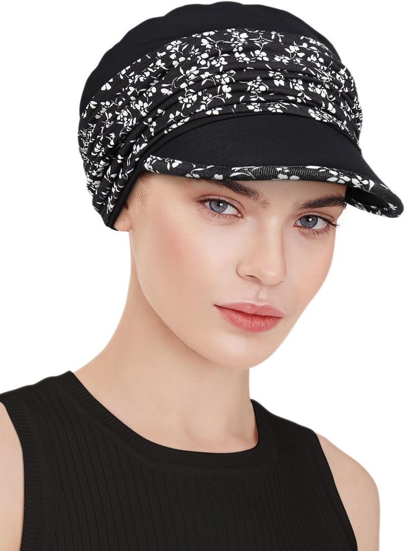 Awefeel Chemo Headwear Viscose Newsboy Cap for Women Fall and Winter Hats - Image 3